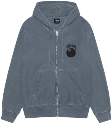 Stüssy Stussy SS24 Vintage Print Loose Zip Hoodie Unisex American Retro Style 1975022 Sizing Stüssy Stussy SS24 Vintage Print Loose Zip Hoodie Unisex American Retro Style 1975022