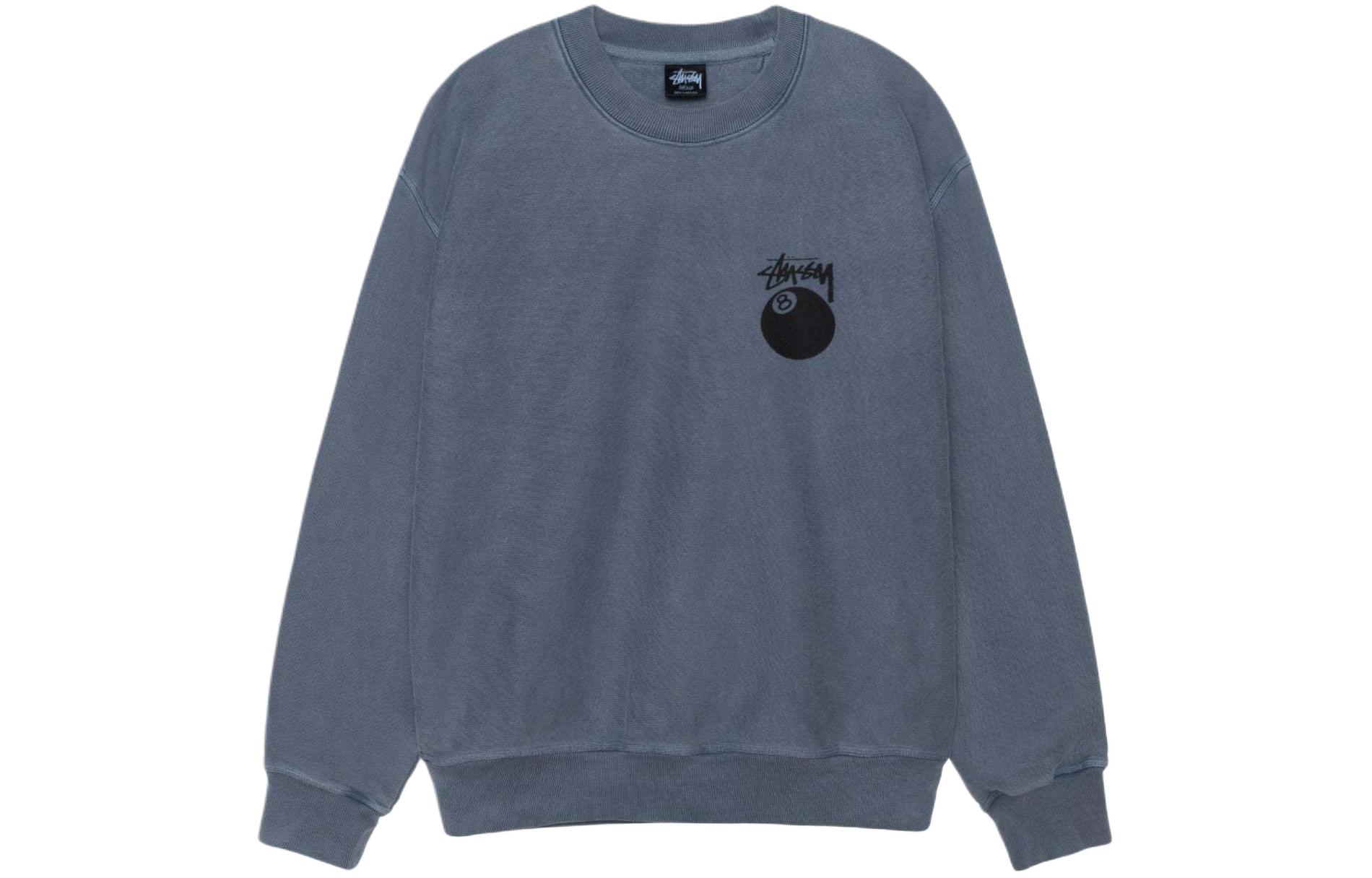 Lookbook 스투시 SS24 빈티지 프린트 루즈핏 플리스 크루넥 스웻셔츠 유니섹스 레트로 스타일 1915022