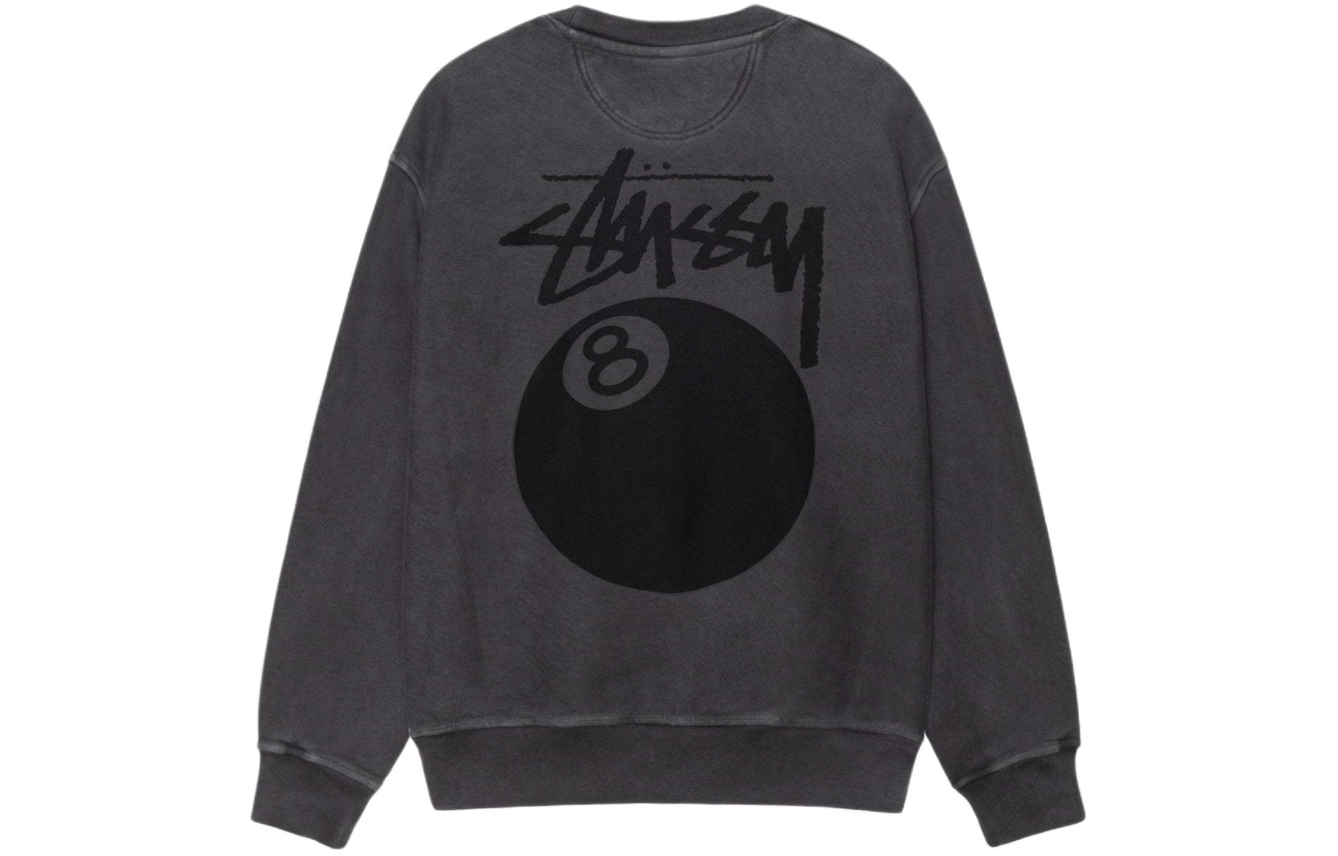 Details for 스투시 SS24 빈티지 프린트 루즈핏 플리스 크루넥 스웻셔츠 유니섹스 레트로 스타일 1915022