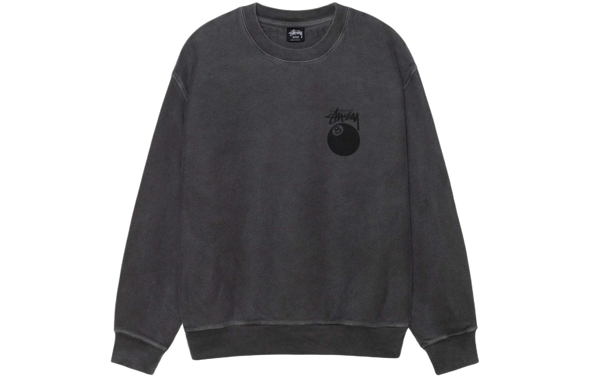 Sizing 스투시 SS24 빈티지 프린트 루즈핏 플리스 크루넥 스웻셔츠 유니섹스 레트로 스타일 1915022