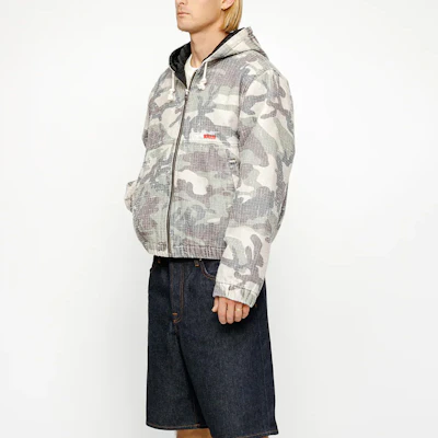 Stüssy Stussy SS24 Washed Camo Embroidered Vintage Hoodie Jacket Unisex 115775 Details for Stüssy Stussy SS24 Washed Camo Embroidered Vintage Hoodie Jacket Unisex 115775