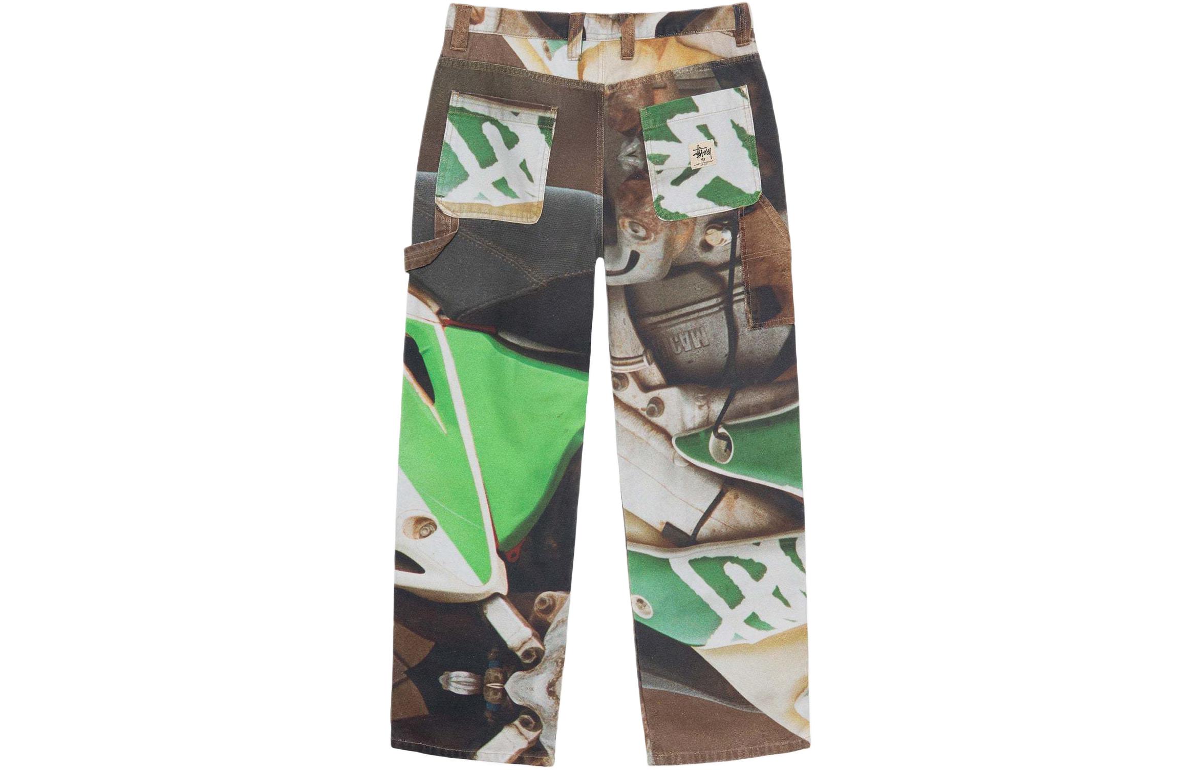 Lookbook Stüssy SS24 Work Pant Canvas Baja Print Unisex Fit - Pelbagai Warna Vintage. 116654