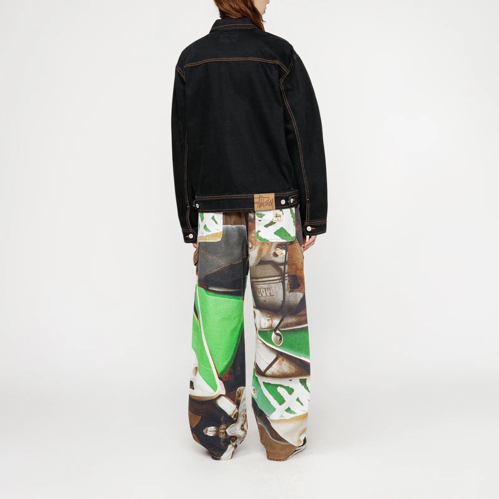 Sizing Stüssy SS24 Work Pant Canvas Baja Print Unisex Fit - Pelbagai Warna Vintage. 116654