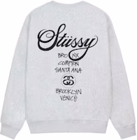 Stüssy Stussy SS24 World Tour Letter Print Retro Fleece Crewneck Sweatshirt Unisex 3913860 Stüssy Stussy SS24 World Tour Letter Print Retro Fleece Crewneck Sweatshirt Unisex 3913860