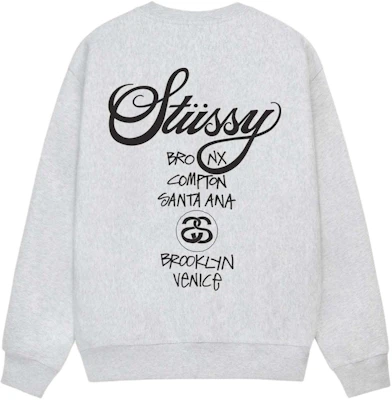 Stüssy SS24 世界巡回复古字母印花羊毛衫圆领卫衣 男女同款 3913860 Buy Stüssy SS24 世界巡回复古字母印花羊毛衫圆领卫衣 男女同款 3913860