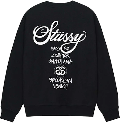Stüssy SS24 世界巡回复古字母印花羊毛衫圆领卫衣 男女同款 3913860 Order Stüssy SS24 世界巡回复古字母印花羊毛衫圆领卫衣 男女同款 3913860