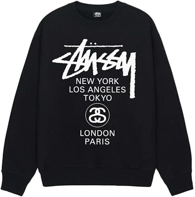 Stüssy SS24 世界巡回复古字母印花羊毛衫圆领卫衣 男女同款 3913860 Lookbook Stüssy SS24 世界巡回复古字母印花羊毛衫圆领卫衣 男女同款 3913860