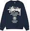 Sizing Stüssy SS24 世界巡回复古字母印花羊毛衫圆领卫衣 男女同款 3913860