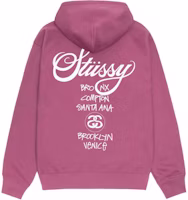 Stüssy Stussy SS24 World Tour Logo Printed Zip-Up Vintage Fleece Hoodie Unisex 3973860 Stüssy Stussy SS24 World Tour Logo Printed Zip-Up Vintage Fleece Hoodie Unisex 3973860