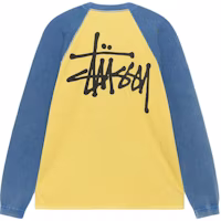 Stüssy Stussy SS25 Basic Thermal 2-Tone Raglan Long Sleeve Tee Unisex. 1140362 Stüssy Stussy SS25 Basic Thermal 2-Tone Raglan Long Sleeve Tee Unisex. 1140362