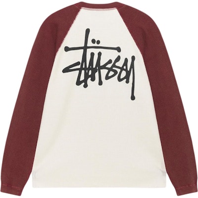Stüssy Stussy SS25 Basic Thermal 2-Tone Raglan Long Sleeve Tee Unisex. 1140362 Order Stüssy Stussy SS25 Basic Thermal 2-Tone Raglan Long Sleeve Tee Unisex. 1140362