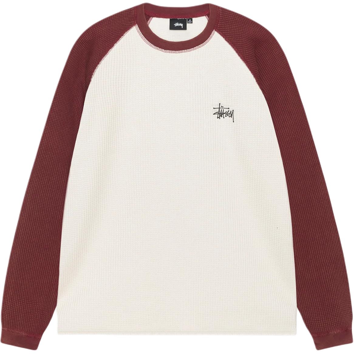 Lookbook Stüssy SS25 Basic Thermal 2-Tone Raglan Lengan Panjang Unisex. 1140362