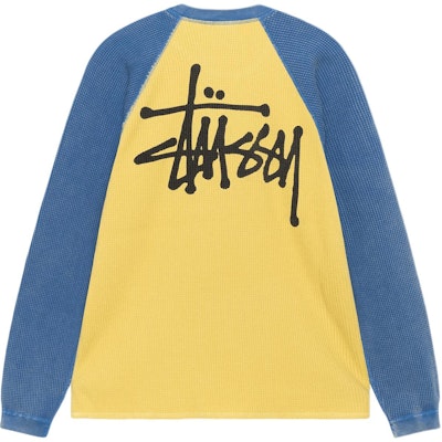 Stüssy Stussy SS25 Basic Thermal 2-Tone Raglan Long Sleeve Tee Unisex. 1140362 Sizing Stüssy Stussy SS25 Basic Thermal 2-Tone Raglan Long Sleeve Tee Unisex. 1140362