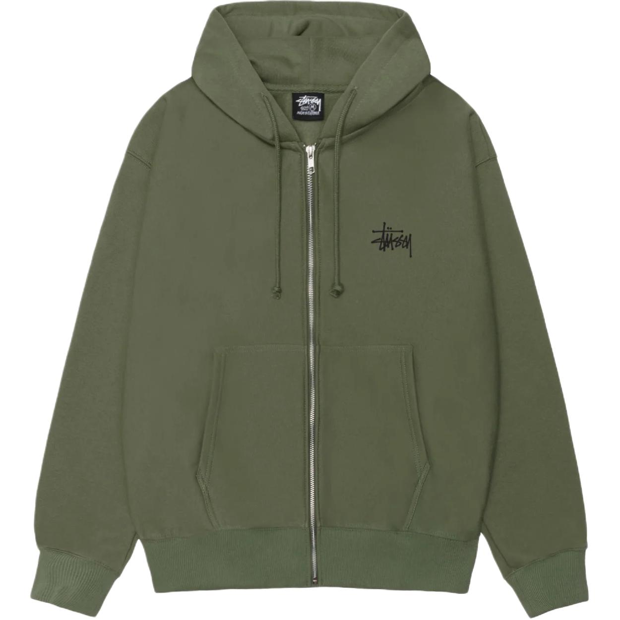 Sizing Stüssy SS25 大而厚重恐龍拉鍊連帽衫 復古中性款衛衣. 1975133