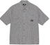 Buy Camisa de Manga Corta Unisex Stüssy SS25 Estampado a Cuadros Arrugados. 1110371