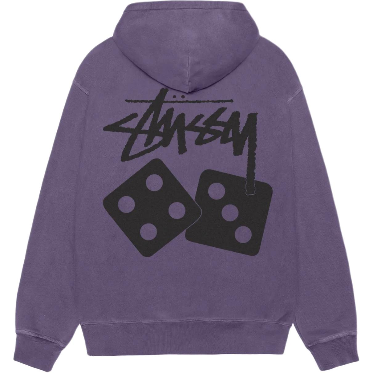 Stüssy Stussy SS25 Dice Print Graphic Vintage Hoodie with Kangaroo Pocket Unisex. 1925077