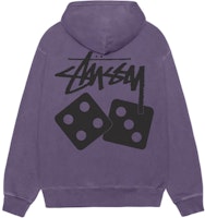 Stüssy Stussy SS25 Dice Print Graphic Vintage Hoodie with Kangaroo Pocket Unisex. 1925077 Stüssy Stussy SS25 Dice Print Graphic Vintage Hoodie with Kangaroo Pocket Unisex. 1925077