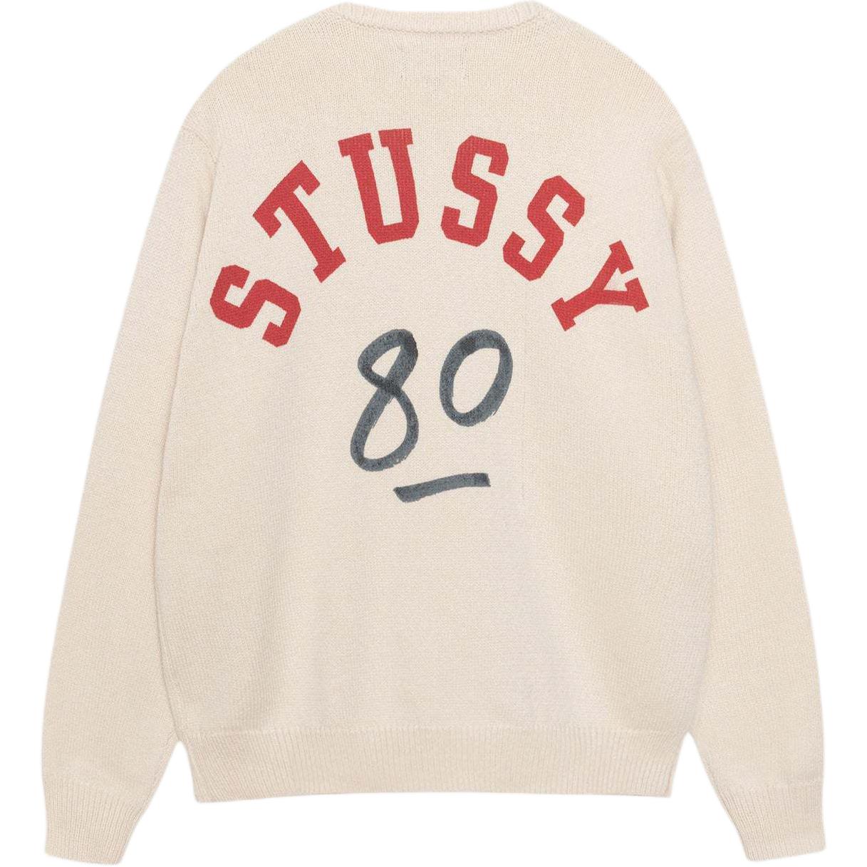 Stüssy Stussy SS25 Handwritten Logo Ribbed Crewneck Vintage Sweater Unisex. 117263 圖 2