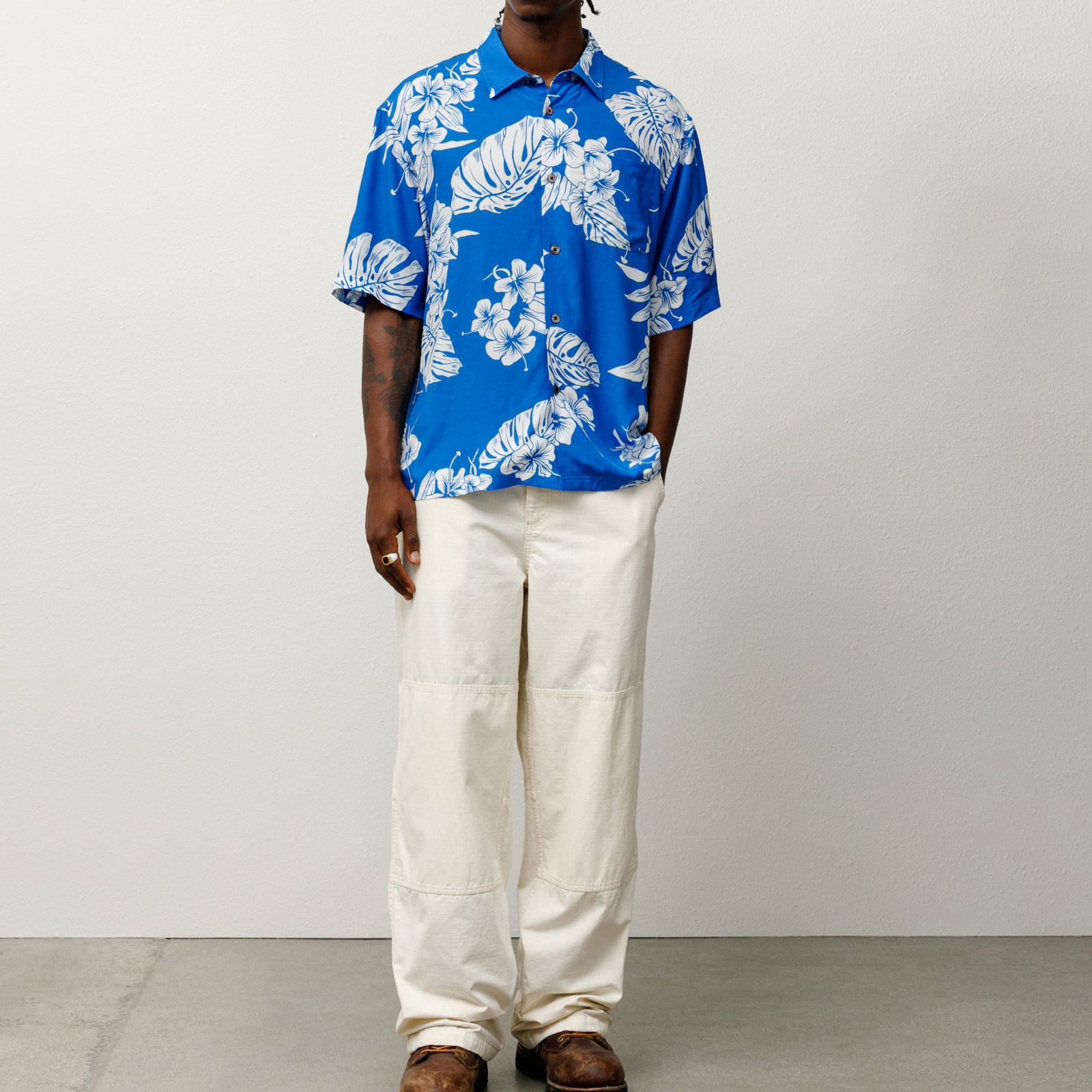 Stüssy Stussy SS25 Hawaiian Floral Button-Up Short Sleeve Shirt Unisex. 1110361 圖 4