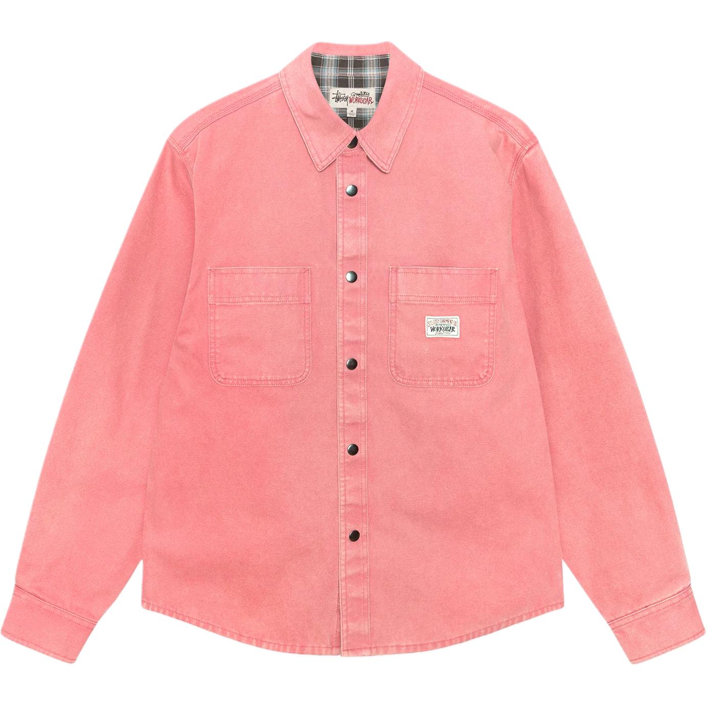 Stüssy Stussy SS25 Heavy Washed Canvas Shirt Vintage Unisex Design with Chest Pocket. 1110355 圖 4