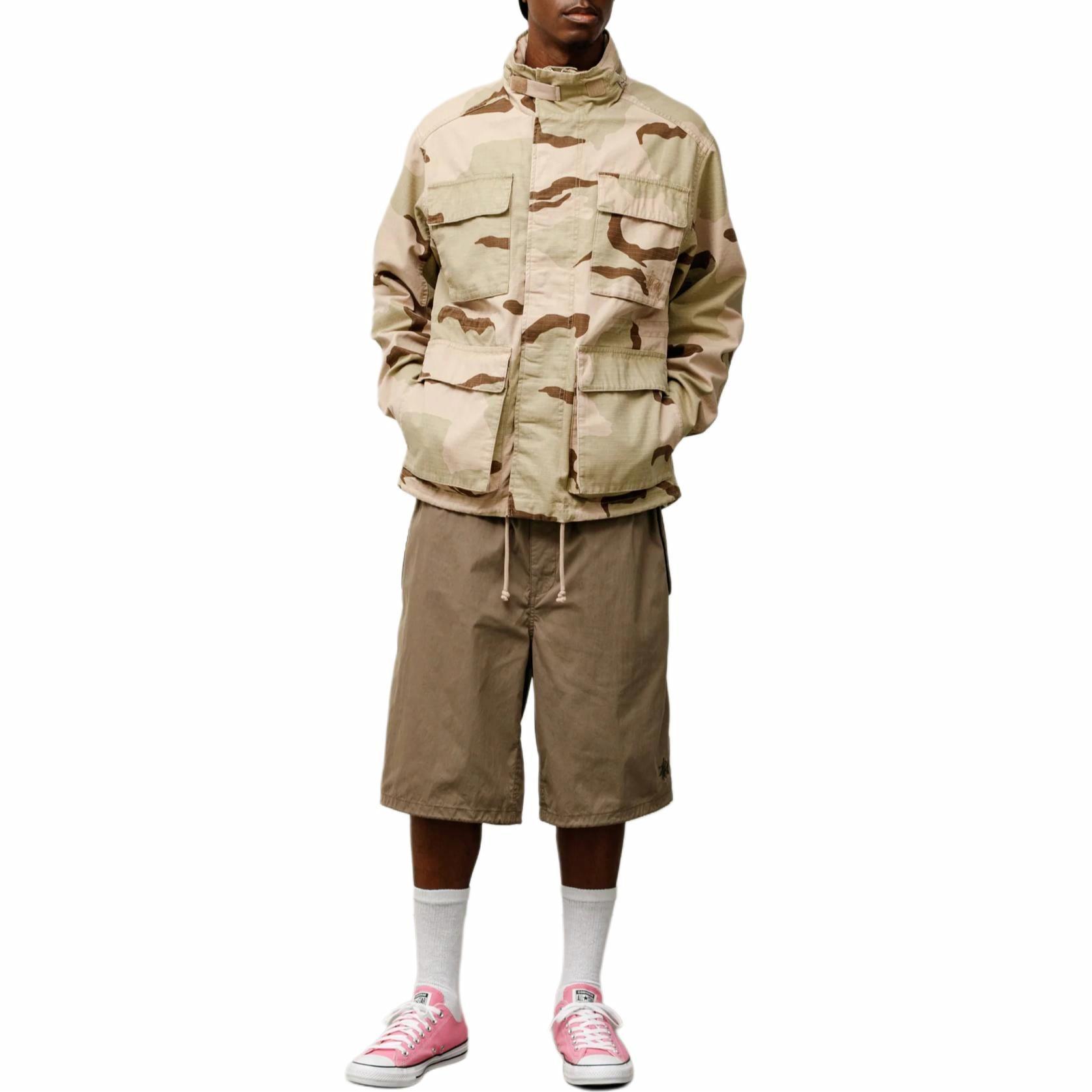 Shop Stüssy SS25 M65可拆帽多口袋宽松版复古夹克 男女款 115825