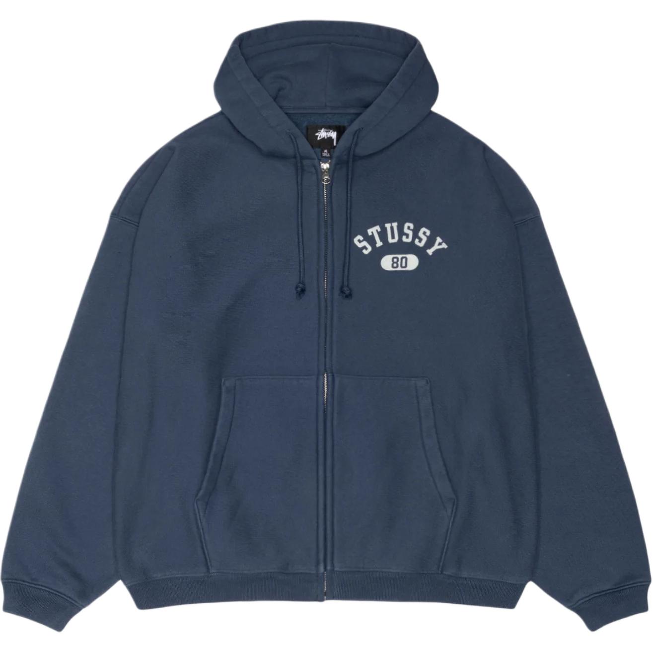 Stüssy Stussy SS25 Varsity Zip Hoodie Unisex with Chest Logo Design. 118589 圖 6
