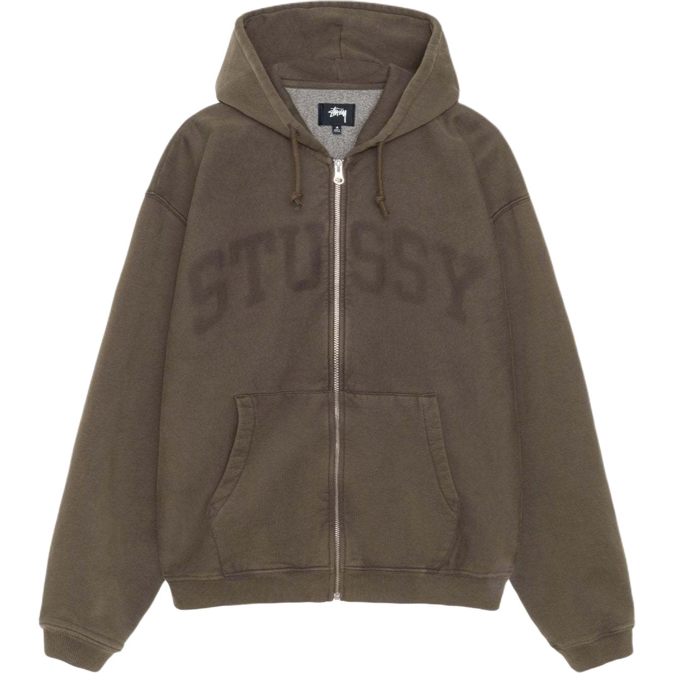 Stüssy Stussy SS25 Zip Hoodie Faded Graphic Logo Vintage Style Unisex Pullover. 118553 圖 6