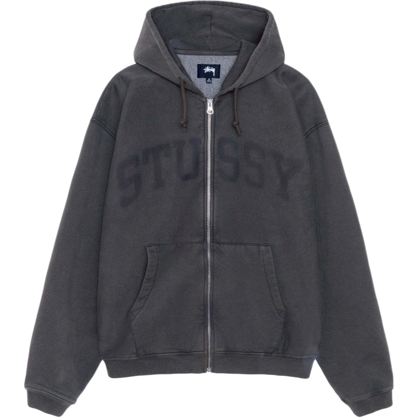 Stüssy Stussy SS25 Zip Hoodie Faded Graphic Logo Vintage Style Unisex Pullover. 118553 圖 10