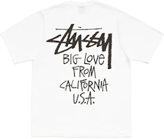Stüssy Stussy SS26 Big Love Tee Graffiti Logo Casual Unisex Oversized T-Shirt 1905218 Stüssy Stussy SS26 Big Love Tee Graffiti Logo Casual Unisex Oversized T-Shirt 1905218