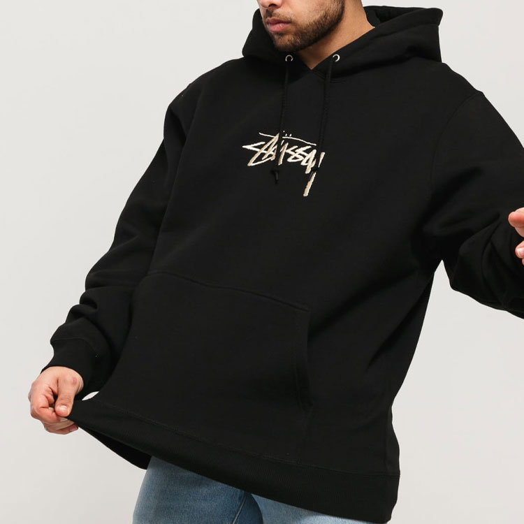 Stüssy Stussy Stock Logo Classic Embroidered Hoodie Unisex Winter Retro Fleece Sweater. 118366 圖 9