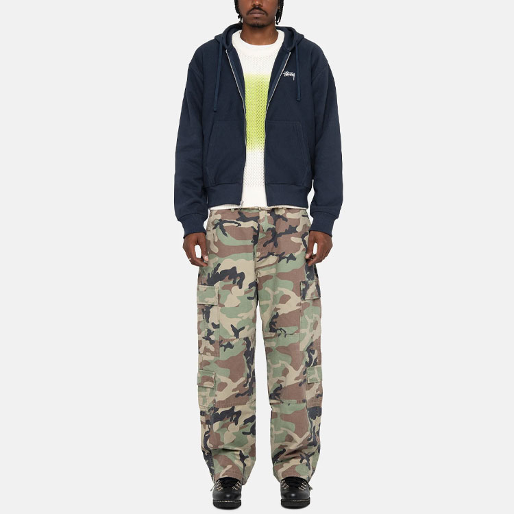 Stüssy Stussy Stock Logo Zip Hoodie Embroidered Lettering Vintage Unisex Sweatshirt. 118533 圖 16