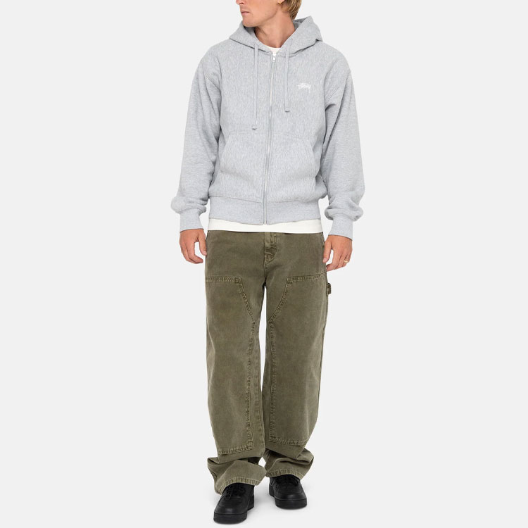 Stüssy Stussy Stock Logo Zip Hoodie Embroidered Lettering Vintage Unisex Sweatshirt. 118533 圖 4