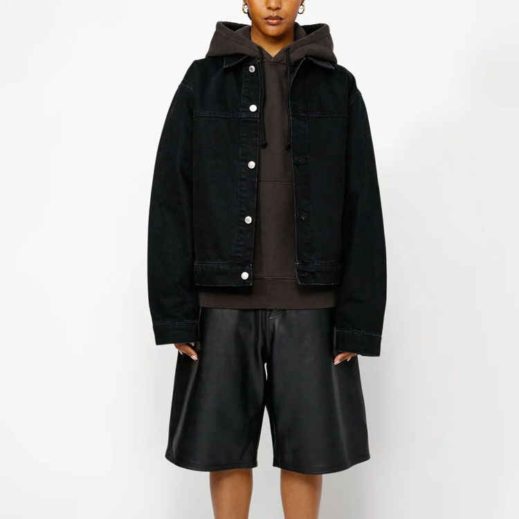 Purchase Chaqueta vaquera Stüssy Stussy verano unisex estilo retro con botones de logo. 115781