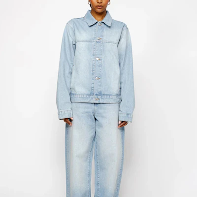 Chaqueta vaquera Stüssy Stussy verano unisex estilo retro con botones de logo. 115781 Sizing Chaqueta vaquera Stüssy Stussy verano unisex estilo retro con botones de logo. 115781