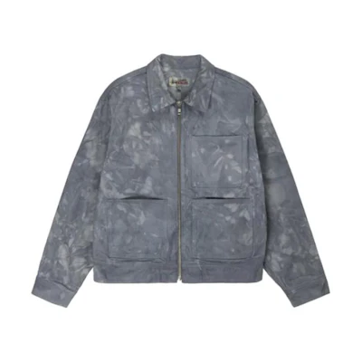 Stüssy Stussy Tie-Dye Zip-Up Multi-Pocket Retro Jacket Unisex 115708