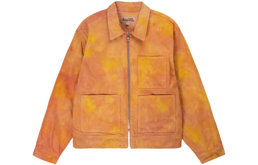 Stüssy Stussy Tie-Dye Zip-Up Multi-Pocket Retro Jacket Unisex 115708 圖 2