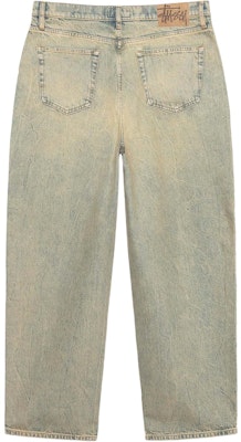 Stüssy Unisex Denim Jeans Biru Gaya Kasual Longgar Selesa Retro. 116599-BEWA Lookbook Stüssy Unisex Denim Jeans Biru Gaya Kasual Longgar Selesa Retro. 116599-BEWA