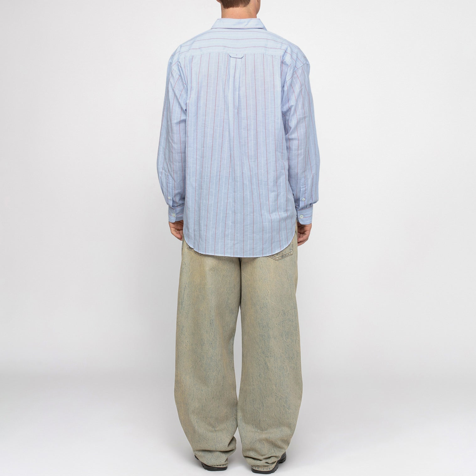 Details for Stüssy Unisex Denim Jeans Biru Gaya Kasual Longgar Selesa Retro. 116599-BEWA