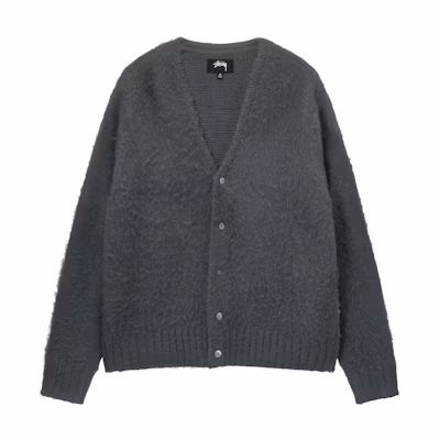 Stüssy Stussy Unisex Vintage V-Neck Button-Up Long Sleeve Knit Cardigan. 117163