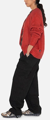 스투시 유니섹스 빈티지 브이넥 버튼업 긴팔 니트 가디건. 117163 9