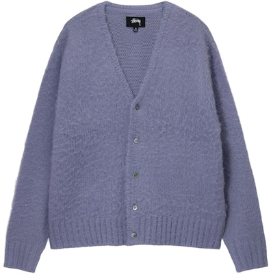 스투시 유니섹스 빈티지 브이넥 버튼업 긴팔 니트 가디건. 117163 Details for 스투시 유니섹스 빈티지 브이넥 버튼업 긴팔 니트 가디건. 117163