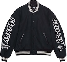 Stüssy Stussy Varsity Letterman Jacket American Retro Baseball Style Outerwear. 115748 Stüssy Stussy Varsity Letterman Jacket American Retro Baseball Style Outerwear. 115748
