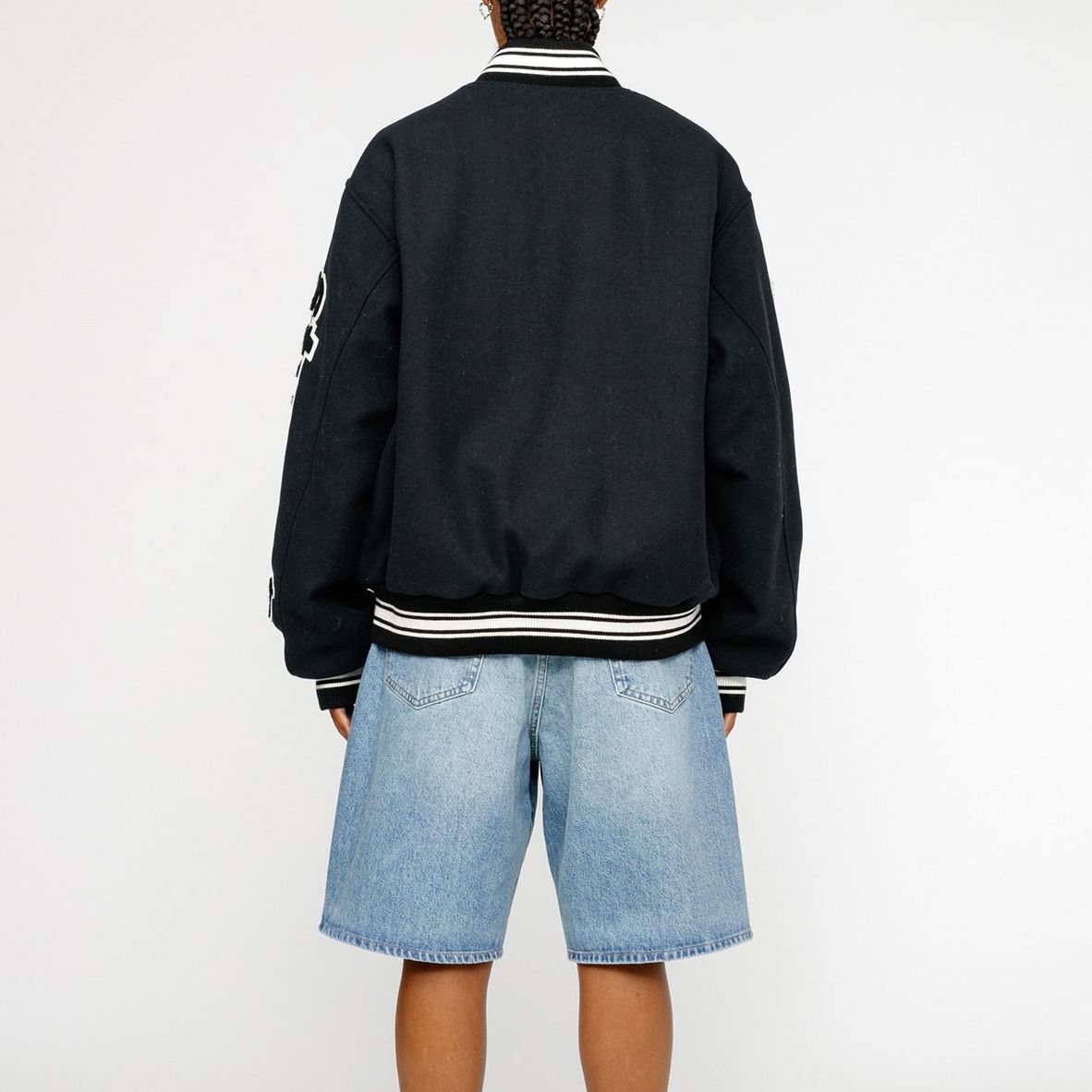 Purchase 스투시 바시티 레터맨 자켓 아메리칸 레트로 야구 스타일 아우터웨어. 115748