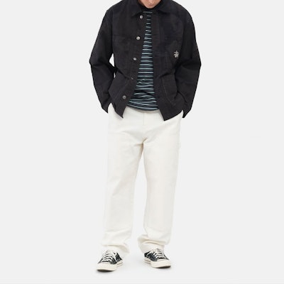 Stüssy Stussy Venus Chore Jacket Unisex Black - Vintage Style Warm Twill Collar Jacket 115600 Shop Stüssy Stussy Venus Chore Jacket Unisex Black - Vintage Style Warm Twill Collar Jacket 115600