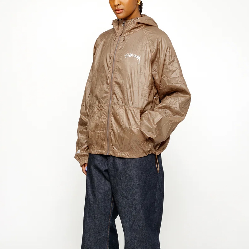 Stüssy Stussy Vintage Crinkle Nylon Logo Zip Jacket Unisex Retro Style 115746 圖 11