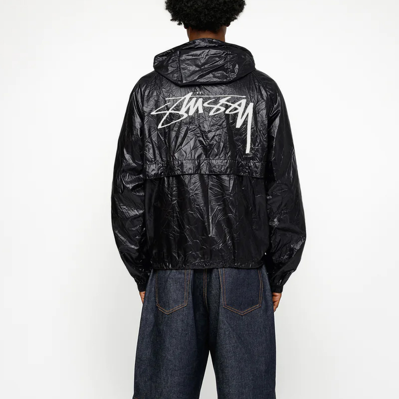 Stüssy Stussy Vintage Crinkle Nylon Logo Zip Jacket Unisex Retro Style 115746 圖 5