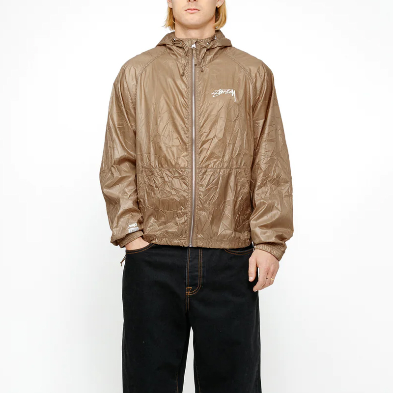 Stüssy Stussy Vintage Crinkle Nylon Logo Zip Jacket Unisex Retro Style 115746 圖 9