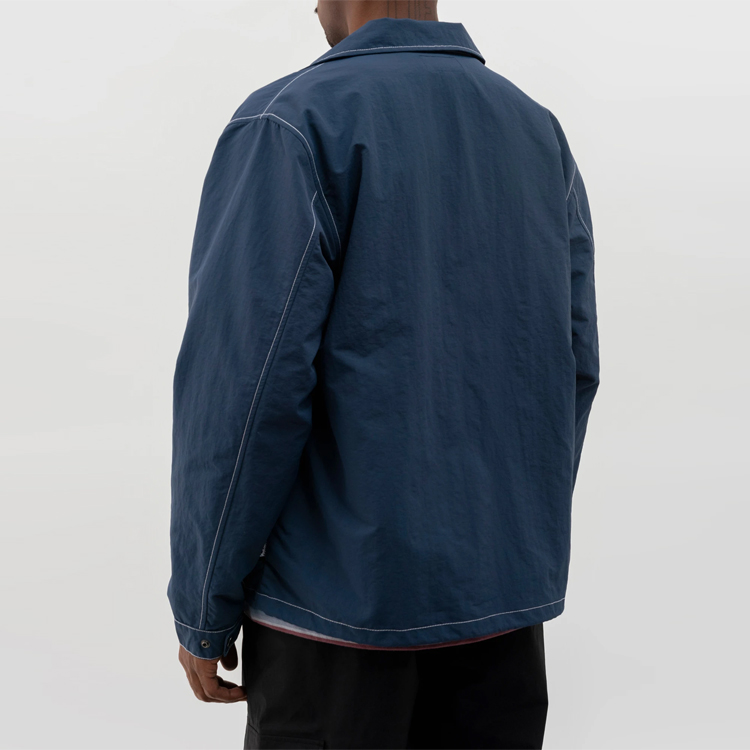 Details for 스투시 방수 스티치 코치 재킷 메탈릭 버튼 유니섹스 레트로 스타일. 115555