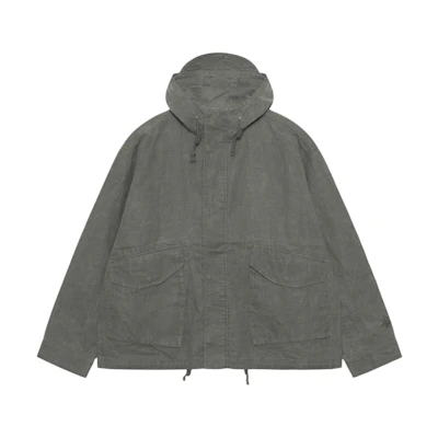 Stüssy Stussy Waxed Linen Short Parka Unisex Vintage Retro Loose Fit Hooded Jacket. 115752