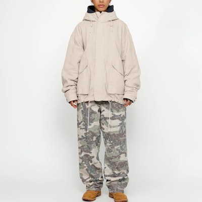 Stüssy Stussy 复古寬鬆版連帽蠟材質短款風衣外套 男女適穿外套. 115752 3